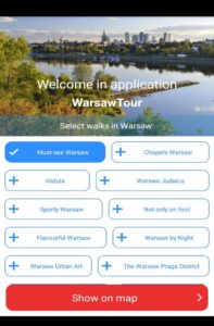 Aplicación Warsaw Tour