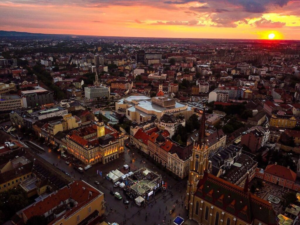 Panorama del casco viejo de Novi Sad, Fuente: @dusan.bulut, Instagram