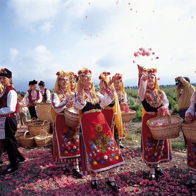 Las rosas búlgaras. Fuente: @rosefestivalkz, Instagram